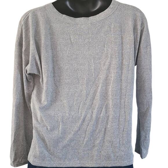 Blis Women's Relaxed Long Sleeve Tee -Gray Size Large Lightweight Soft Knit NWOT - Picture 4 of 10
